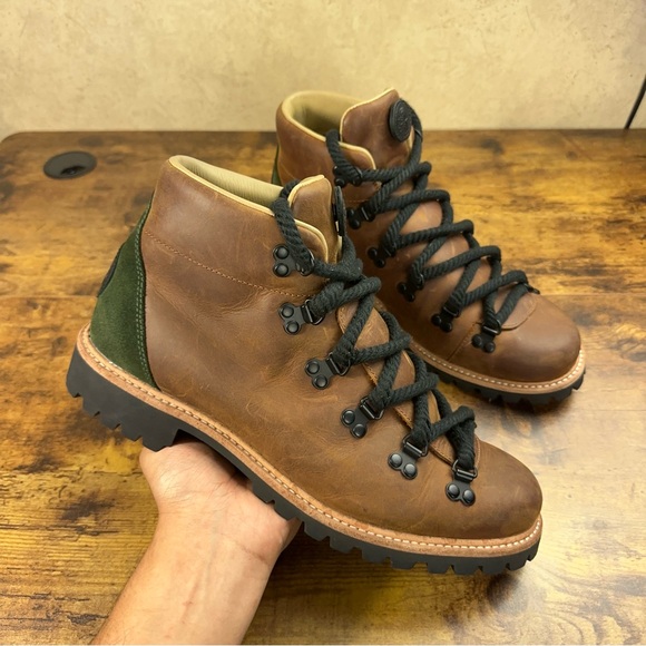 Timberland x Nina Chanel Abney 78 Hiker Boots Mens Size 10 Rust Full Grain A67XY - Picture 1 of 16